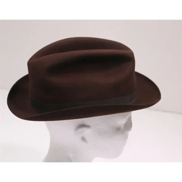 Christys London Hand Made 100% Fine Fur Wool Felt Fedora Hat 7 1/4 - 59 cm - Picture 3 of 10